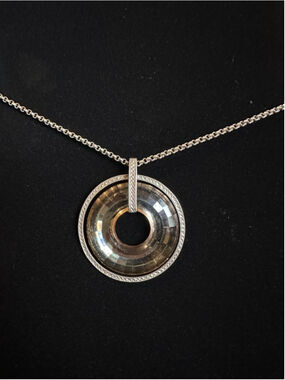 Love Earth Peru Sterling Silver 925 Pendant Belcher Chain Necklace